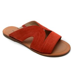 NWT Faux Suede Sandals - Size 8.5